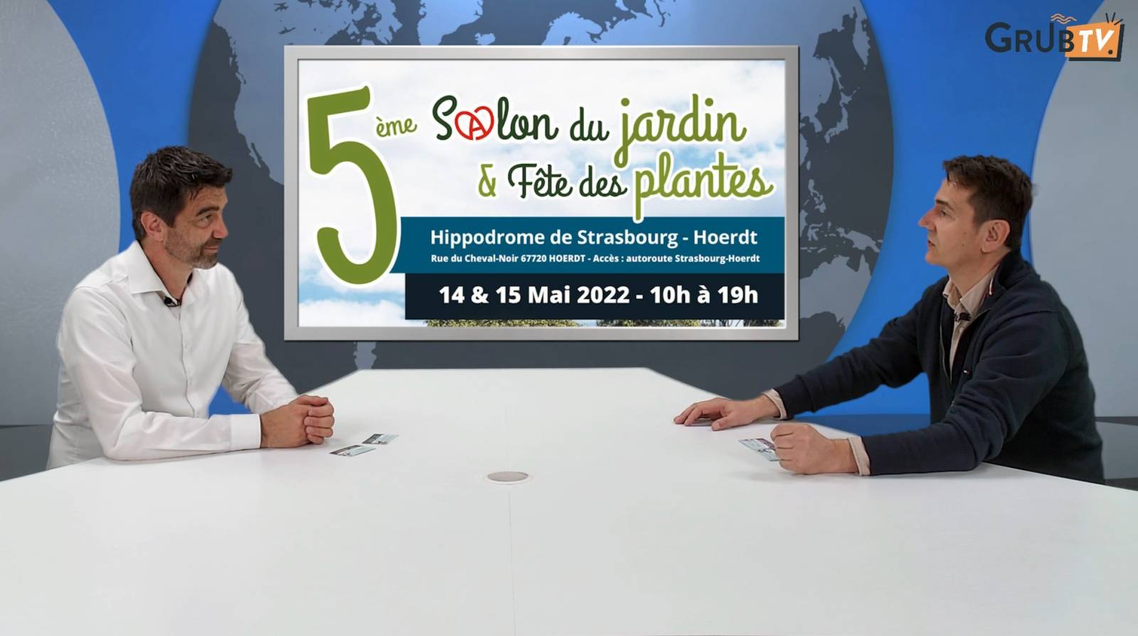 Interview Bemotion TV sur plateau TV Strasbourg