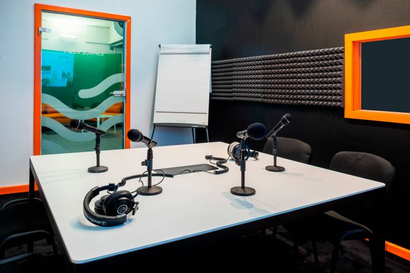 Studio de captation audio pour podcast